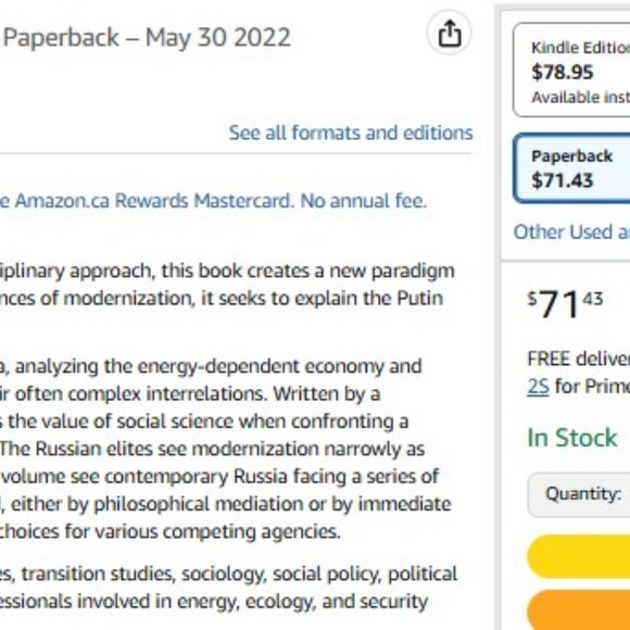 Russian Modernization: A New Paradigm Paperback book ROUTLEDGE - Picture 2 of 2